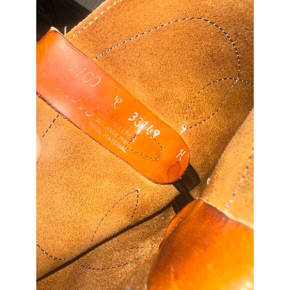 Vintage Landis Mens Brown Leather Cowboy Western Boots 10 D 94046 USA - Picture 7 of 9